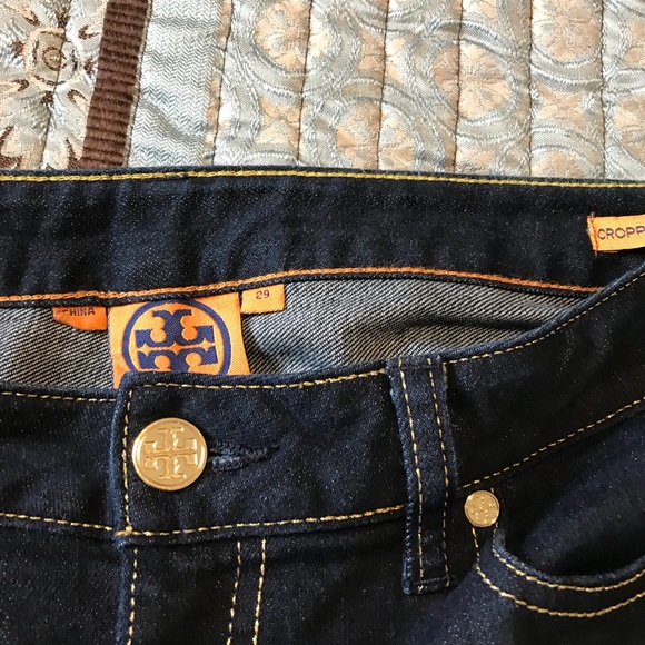 Tory Burch Denim - Tory Burch Cropped Slim Jeans